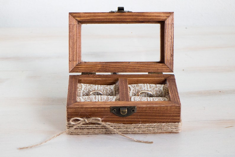Engraved Ring Box Personalized Wedding Box Wedding Ring Box Glass Ring Bearer Box Proposal Box Wedding Holder Custom Ring Box \u0415ngagement Box