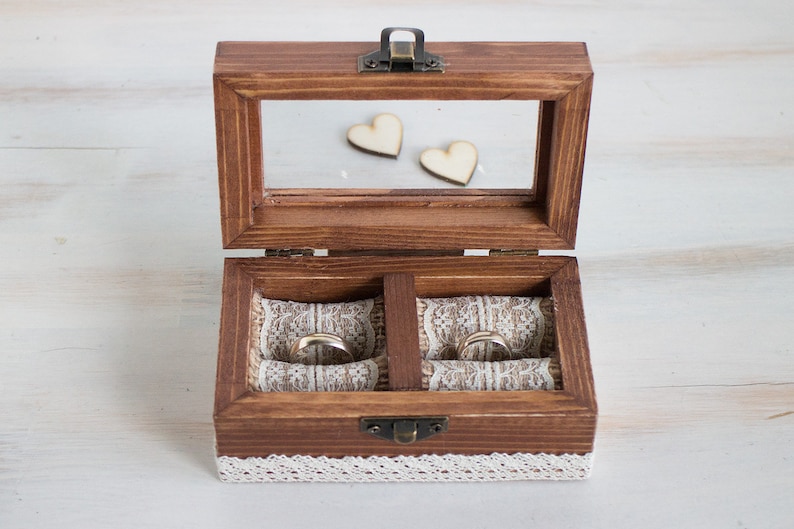 Engraved Ring Box Personalized Wedding Box Wedding Ring Box Glass Ring Bearer Box Proposal Box Wedding Holder Custom Ring Box \u0415ngagement Box