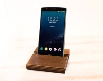 iPhone 6 5 Wood Wooden docking Station Samsung Galaxy Tab LG G5 4 3 Motorola G2 Stand iPhone stand Wooden Stand BlackBerry iPad Lenovo HTC