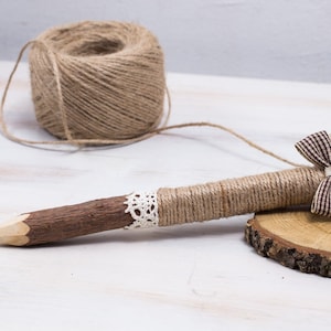 Rustic Tree Branch Pen: Woodland Wedding Guest Book Pen