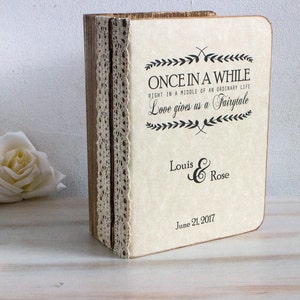 Rustic Card Box, Personalized Keepsake Box, Wedding Memory box, Small Wedding Card Box, Anniversary gift, Wedding gift for cople image 3