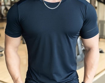 Men’s Athletic Running T-Shirt – Quick Dry, Sweat-Wicking Gym Shirt, Lightweight Sports Top