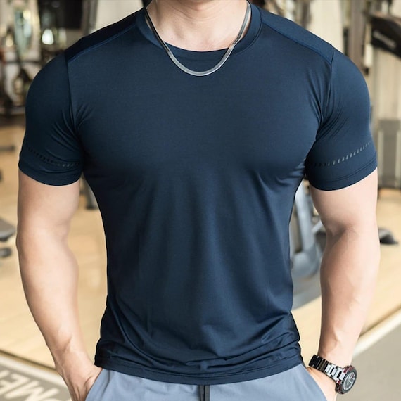 Men’s Athletic Running T-Shirt – Quick Dry, Sweat-Wicking Gym Shirt, Lightweight Sports Top