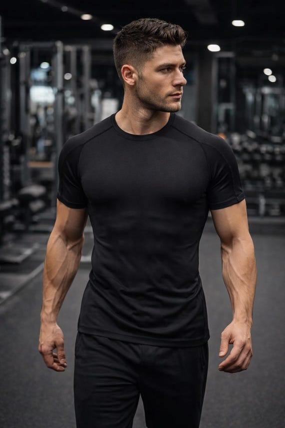 Men’s Compression Workout T-Shirt | Breathable Quick-Dry Fitness Top | Gym Training Shirt