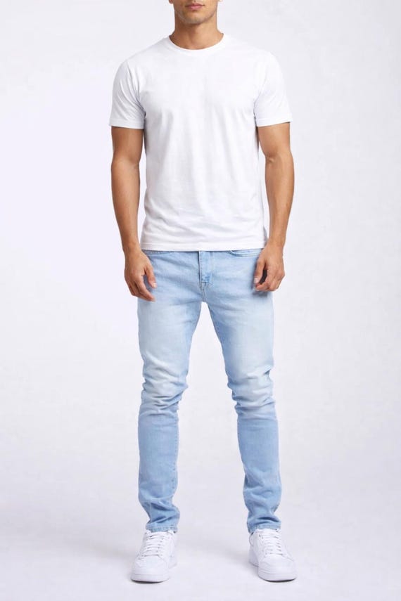 Men's Cotton Spandex T-Shirt | Soft Stretch Fit, Everyday Tee