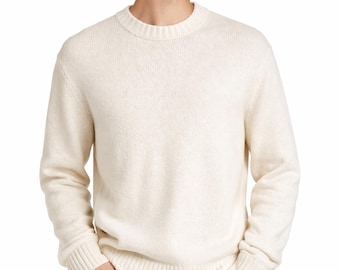 Pure Cashmere Sweater for Men – Premium Warm Winter Knit