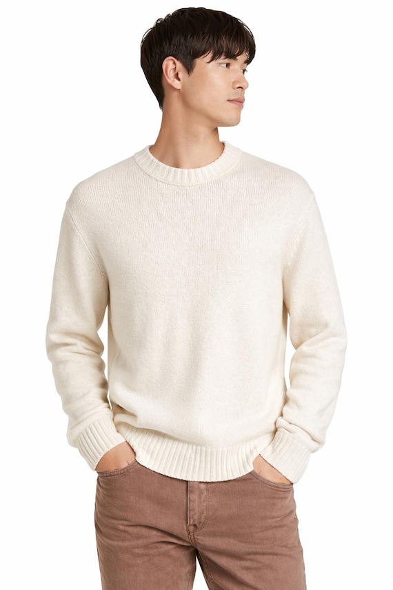 Pure Cashmere Sweater for Men – Premium Warm Winter Knit