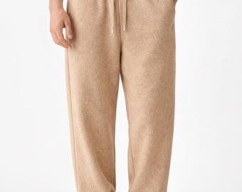 Men’s 100% Cashmere Pants – Premium Soft & Warm Lounge Sweatpants