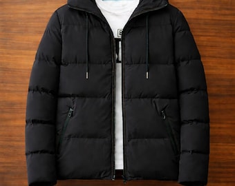 Men’s Insulated Winter Jacket – Modern Puffer Coat