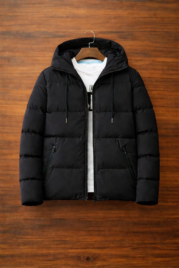 Men’s Insulated Winter Jacket – Modern Puffer Coat
