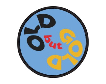 Oude maar gouden opstrijkpatch | Retro grafische appliqué