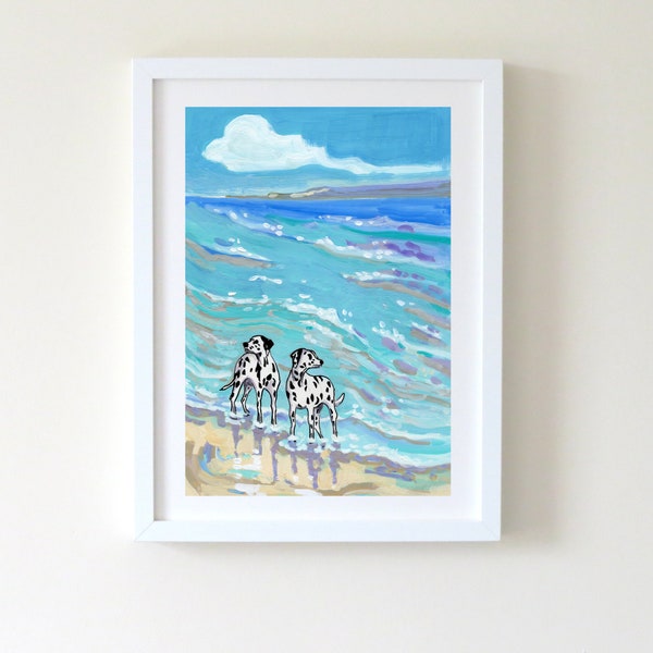 Dog Beach Art Etsy Australia