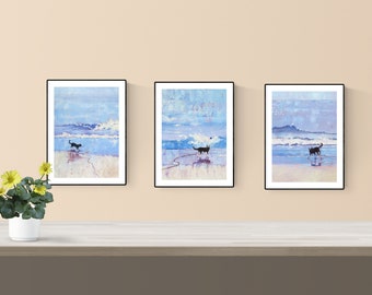 Bundle of 3 Border Collie Prints, Border Collie Gift, Gallery Wall Art for Dog Lover - 3 for 2