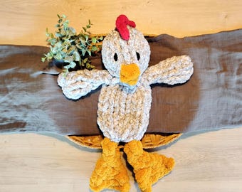 Hand-Knit Chunky Snuggler: Soft Baby Lovey