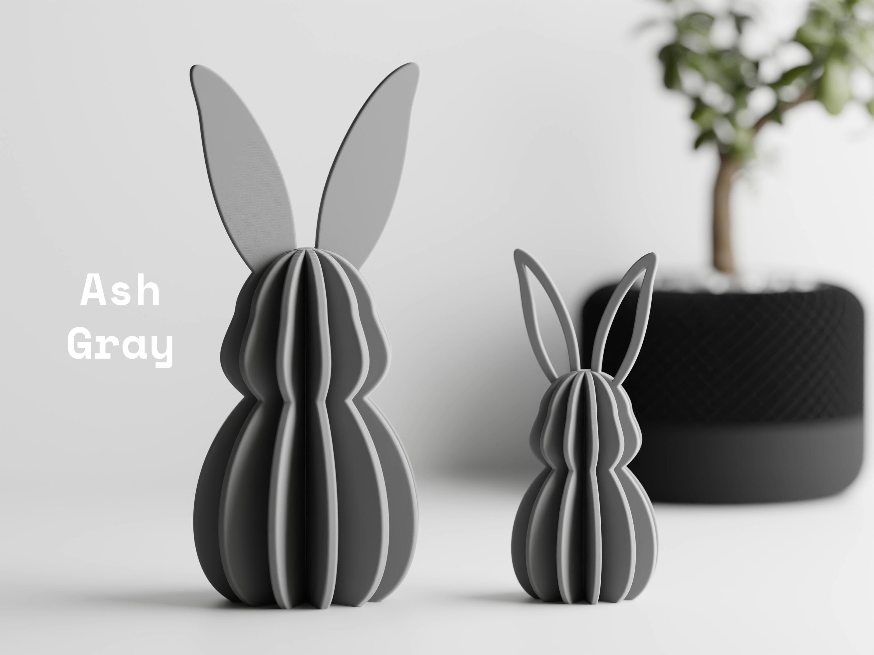 Geometric Easter Rabbit 3D Printed Easter Bunny – Geometric Origami Style, Scandi Spring Decor ...