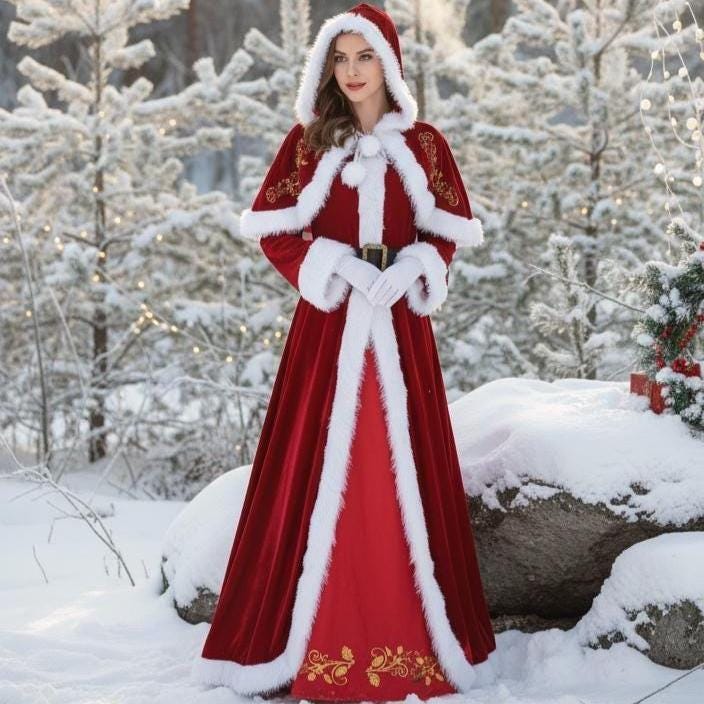 Mrs. Claus Christmas Dress Costume - Ladies Festive Fancy Dress Red & White New With Tags Festive Dress Mrs. Claus Christmas Dress Costume - Ladies Festive Fancy Dress Red & White New With Tags Festive Dress