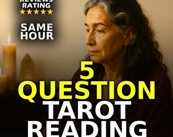 Lectura de Tarot de 5 preguntas en la misma hora, Intuición psíquica rápida, Respuestas guiadas por el espíritu, Predicciones precisas del futuro