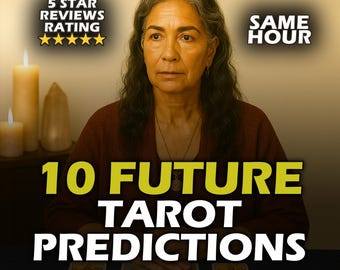Same Hour 10 Future Tarot Predictions Reading, Accurate Intuitive Psychic for Love, Career & Life, Fast Delivery