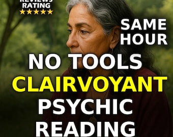 Same Hour Clairvoyant Psychic Reading, No Tools Psychic Insight, Pure Intuitive Spirit Message, Energy Reading, Accurate Psychic Guidance