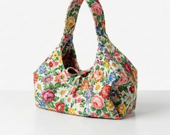 Sculpted Knot Tote Sewing Pattern | Modern Minimalist Shoulder Bag (PDF Download)