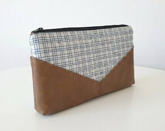 Chevron V-Pouch Sewing Pattern | Geometric Zipper Bag Tutorial (PDF Download)