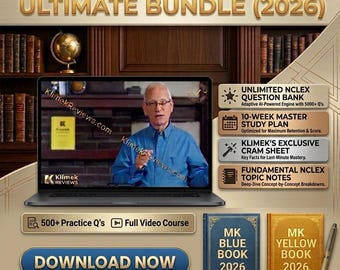 Mark K Review Complete Bundle Latest Video Lectures 2026 & PDF Guides for Next Generation NCLEX 2026