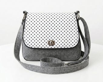 Classic Crossbody Messenger Bag Sewing Pattern – Everyday Purse with Flap Closure (Digital Download)