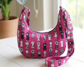 Baguette Bag Sewing Pattern | Minimalist Crescent Crossbody Tutorial (PDF Download)