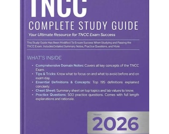 TNCC Complete Study Guide 2026 | Trauma Nursing Notes, Practice Questions (eBook PDF)