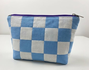 Mosaic QAYG Pouch Trio Sewing Pattern | Quilt As You Go Bag Tutorial (PDF Pattern)