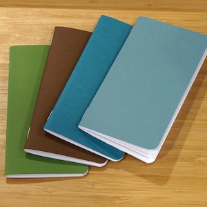 Slim Pocket Notebook (3"x5.5" / 2-Pack / 28lb Smooth Paper / Blank) Travel Journal | Artist Sketchbook | Daily Diary