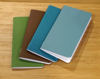 Slim Pocket Notizbuch (3"x5.5" / 2-Pack / 28lb Glattes Papier / Blanko) Reisetagebuch | Künstler Skizzenbuch | Tagebuch