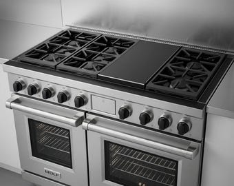 Kit de protección de acero inoxidable para cocina Wolf de 48" de combustible dual - para modelos DF4850