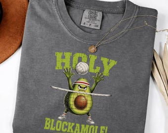 Funny Volleyball Avocado Graphic T-Shirt for Teens Girls Boys, Sports Lover Gift, Cute Athlete Graphic Tee