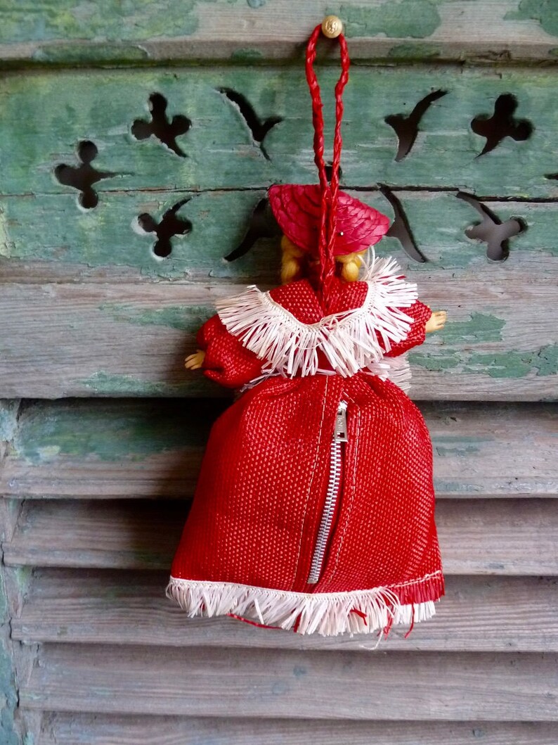 Firenze Sweet Vintage Doll Purse Hanging Doll Bag Child/'s Purse Italian Lady Purse Florence Souvenir Potpourri Hanging Trinket Pouch