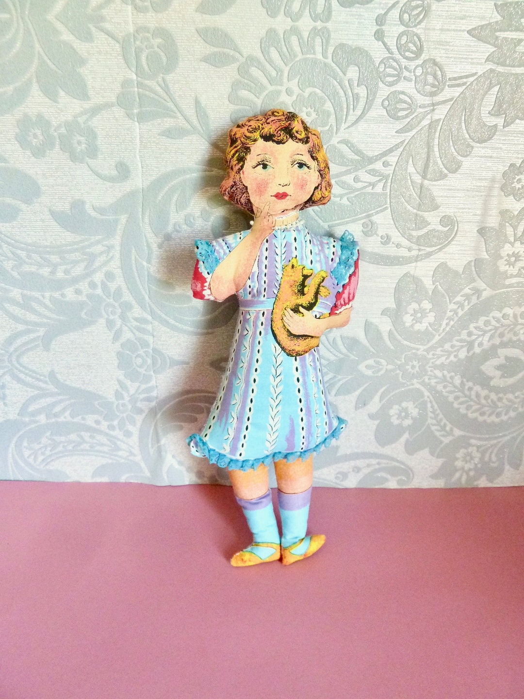 Sweet Victorian Style Soft Girl Doll, Vintage Bethnal Green Museum