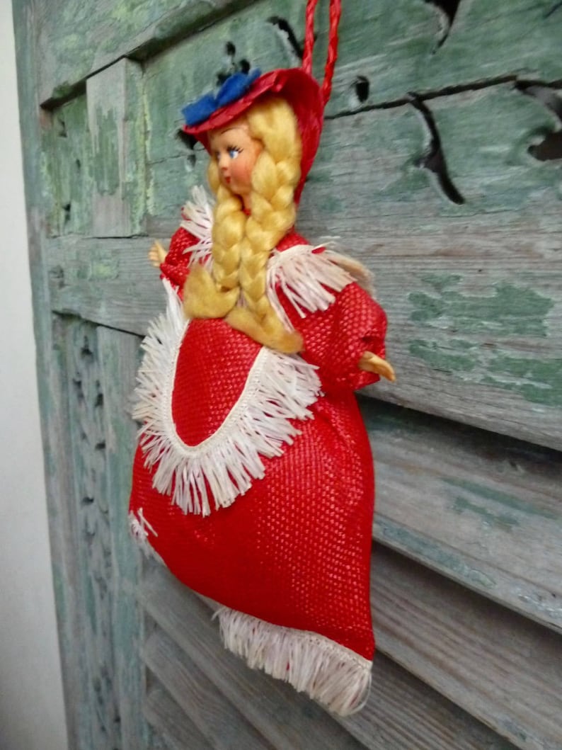Firenze Sweet Vintage Doll Purse Hanging Doll Bag Child/'s Purse Italian Lady Purse Florence Souvenir Potpourri Hanging Trinket Pouch