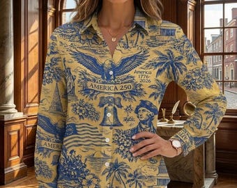 Blusa con la bandera estadounidense, camisa patriótica roja, blanca y azul, top retro para mujer del Día de la Independencia, atuendo del 4 de julio, regalo vintage de verano con la bandera de la libertad.