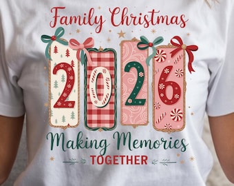 Family Christmas 2026 PNG – Holiday Memories Design