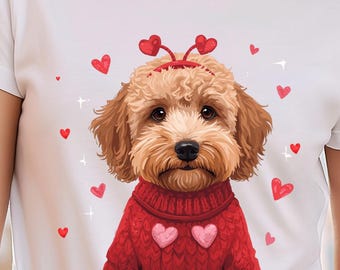 Valentine Dog PNG Bundle, Puppy Clipart (Digital Download)