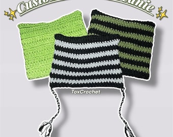 Customizable Crochet Cat Ear Beanie, great gift, fashion trendy, alt y2k, kawaii, handmade
