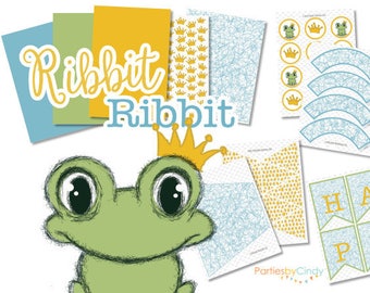 Ribbit Ribbit Party Printable Theme