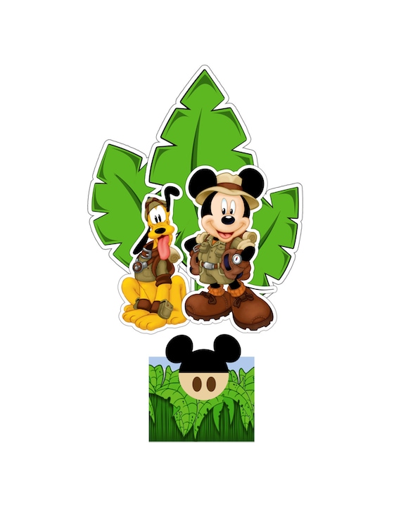 mickey safari peluche