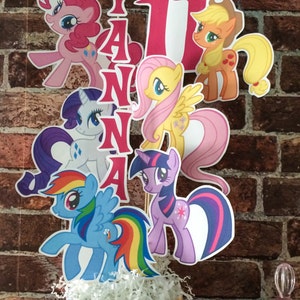 My Little Pony Printable Centerpiece without NAME and AGE