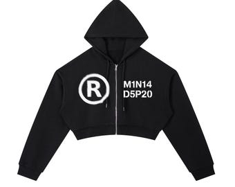 WOMANN DEPT. - CODE Sudadera corta con cremallera y capucha