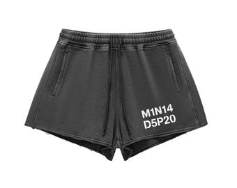 MANN DEPT. - CODE Pantaloncini lavati effetto neve