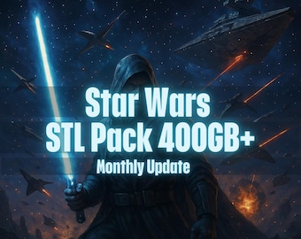 Mega Pack Star W. STL de más de 400 GB: el mejor paquete de modelos para impresión 3D