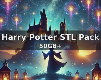 Paquete de archivos STL de modelos de impresión 3D de Harry Potter: Objetos de colección del Mundo Mágico (más de 50 GB)