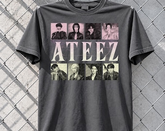 ATEEZ Vintage Shirt, Kpop Vintage Graphic Tee, Comfort Colors K-pop Concert Tshirt, Hongjoong Seonghwa Yunho Yeosang Tee, Retro Kpop Gift