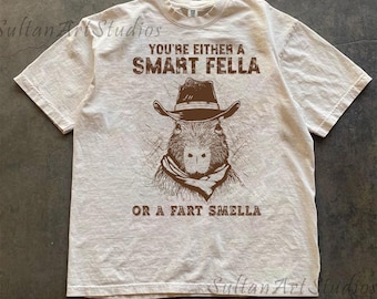 Retro Smart Fella Capybara 90s Shirt, Funny Capybara Vintage T-shirt